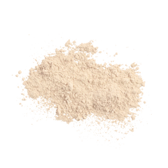 Beige powder on a white background