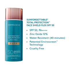 Colorescience Sunforgettable Total Protection Face Shield Flex SPF 50 on a white background