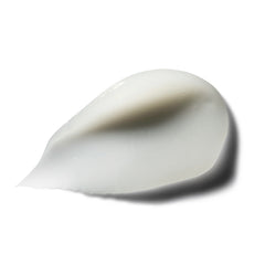White cream smear on a white background